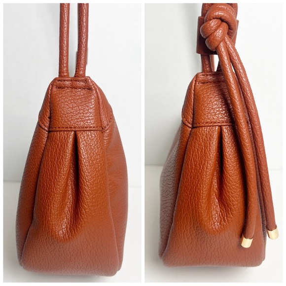 •MALI + LILI• Anthropologie The Aria Convertible Sling Bag in Cognac Brown Vegan - Picture 8 of 14